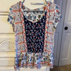 Floral tunic shirt